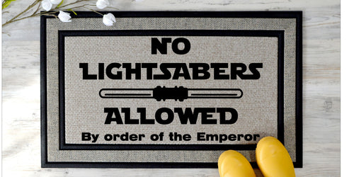 Doormat-No Lightsabers Allowed