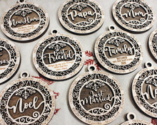 Load image into Gallery viewer, Occasion 2-layer Ornament - Customizable with Names