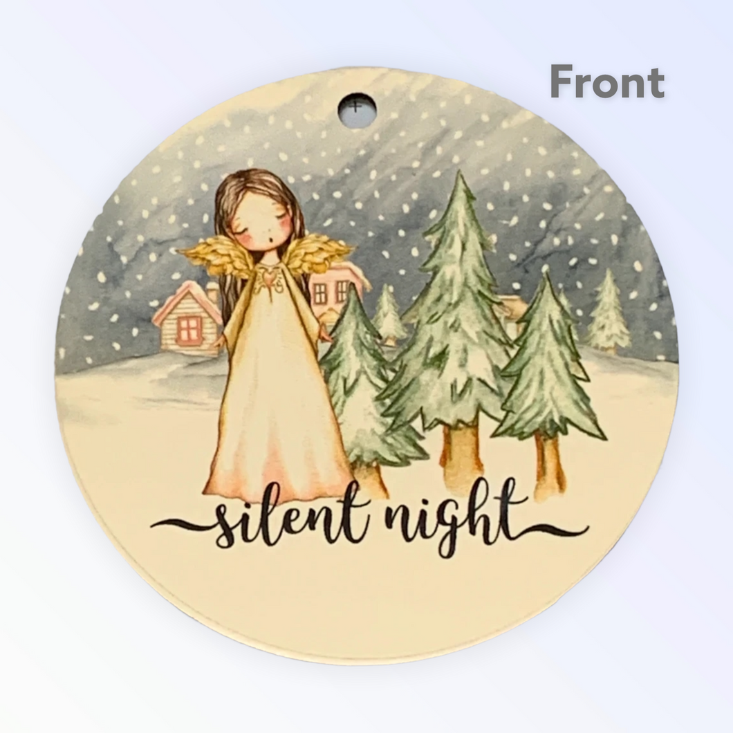 Angels - Silent Night   Personalized ornament