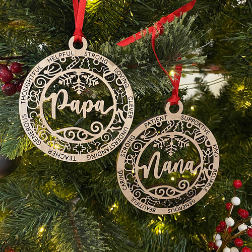 Family member ornaments